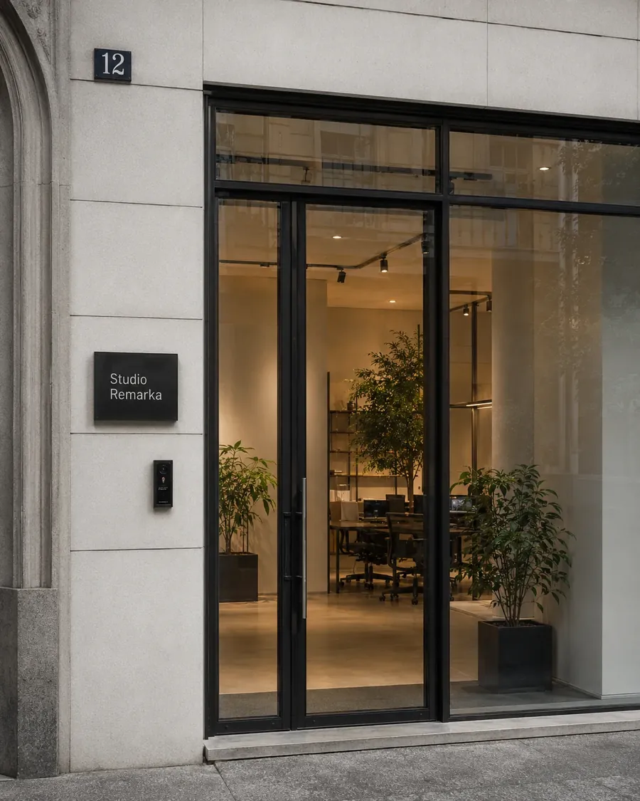 Studio entrance, number 12